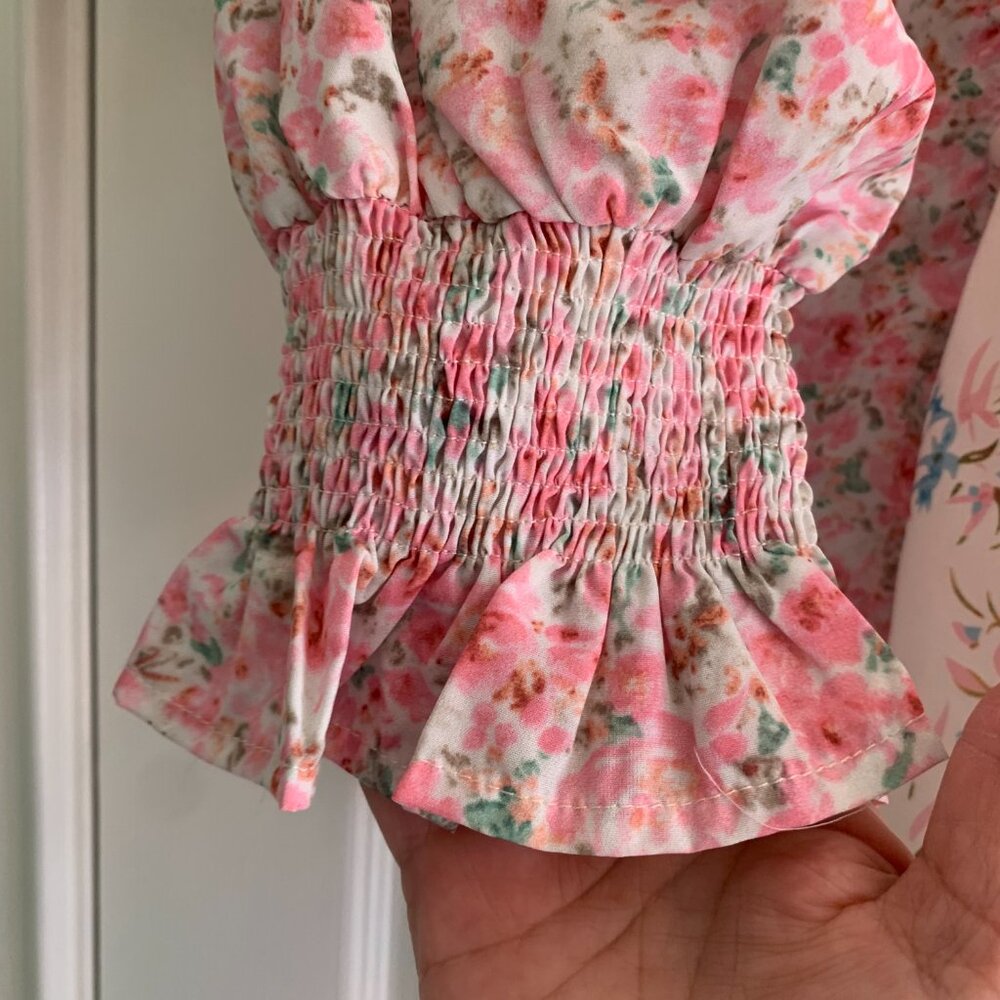 Chic Soul Long Sleeve 3X floral print blouse - Picture 8 of 13